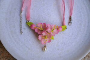 Cherry Blossom Flower Necklace